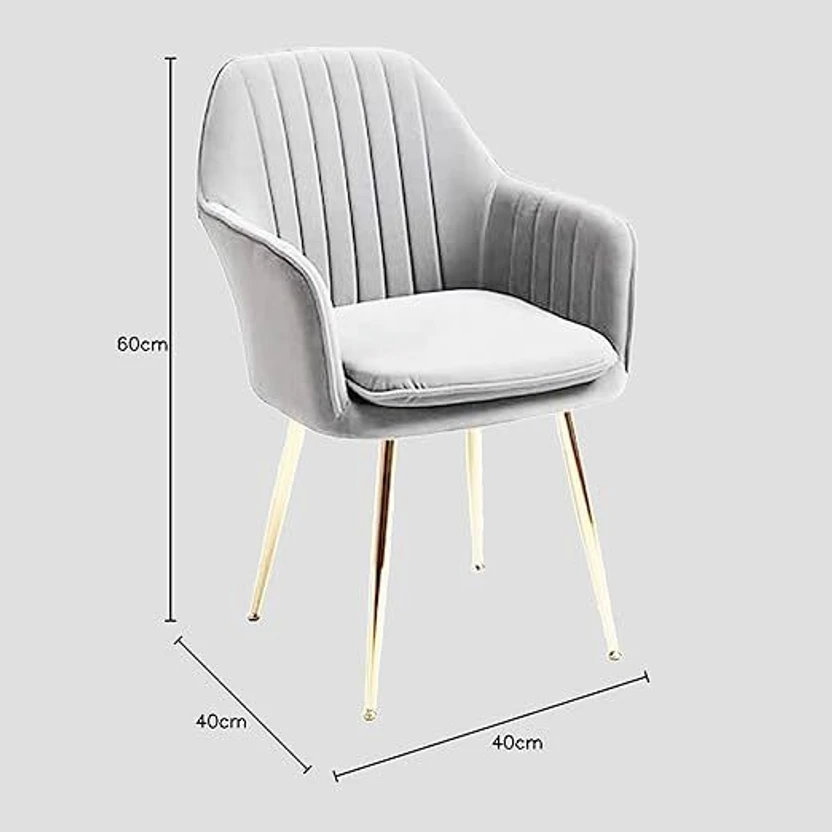 NEXON Velvet Dining Chairs, Cushion Seat Chair for Living Room Be...more