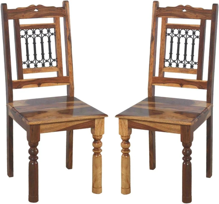 Dining Chairs JeenWood Solid Wood Sheesham Wood 2 Dining Chair For Dining Room,...more