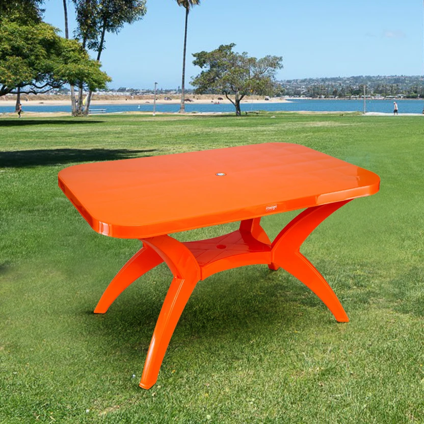 Furniture Yard Mango Party Outdoor Cafeteria Plastic 4 Seater Din...more