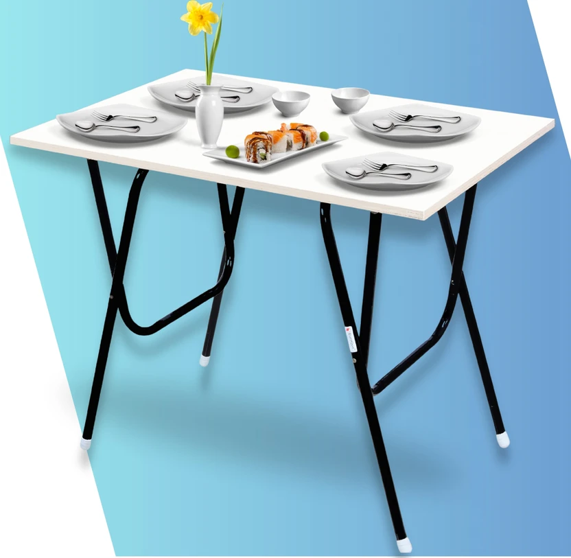 Dining Tables EuroQon Space Saver Foldable Imported Wood Engineered Wood 4 Seat...more