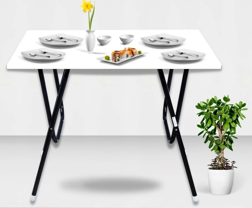 EuroQon Space Saver Foldable Imported Wood Engineered Wood 4 Seat...more