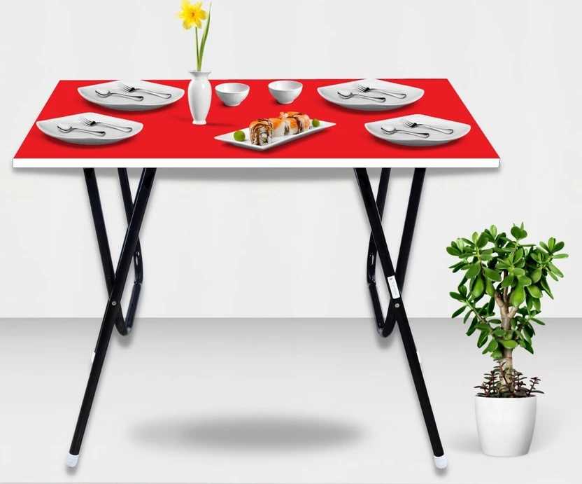 EuroQon Space Saver Foldable Imported Wood Engineered Wood 4 Seat...more