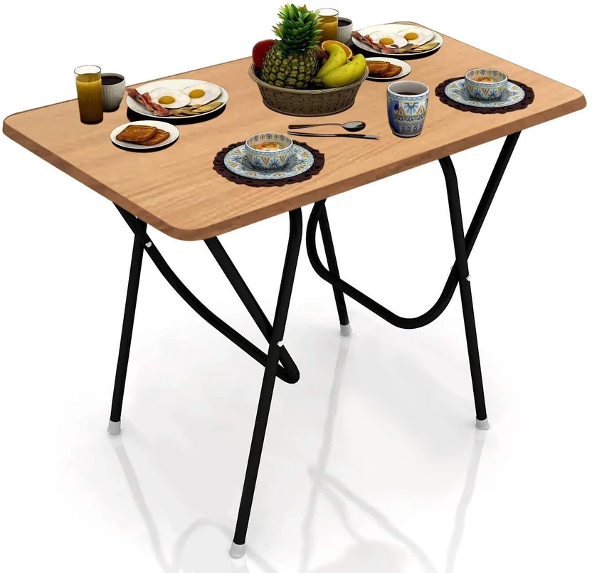 Dining Tables wow craft Space Saver Foldable and Portable Engineered Wood 2 Sea...more