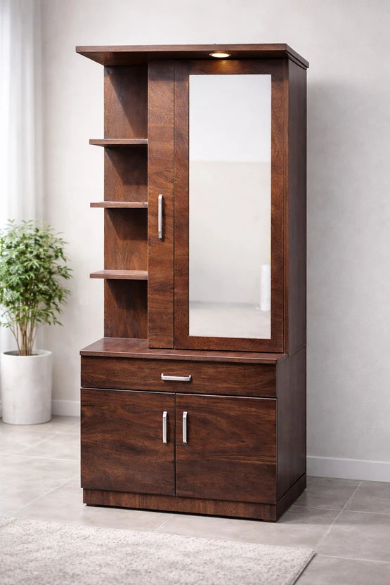 Dressing Tables Ahvora Engineered Wood Dressing Table (Finish Color - , Walnut Br...more