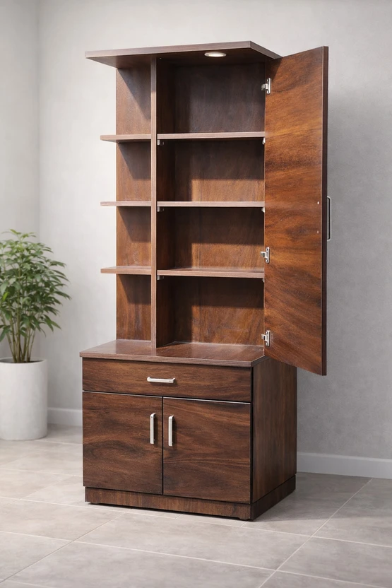 Ahvora Engineered Wood Dressing Table (Finish Color - , Walnut Br...more