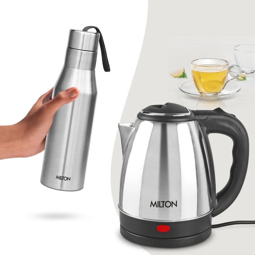MILTON GO ELE KETTLE 1500+SUPER 750 Bottle Beverage Maker (1.5 L,...more