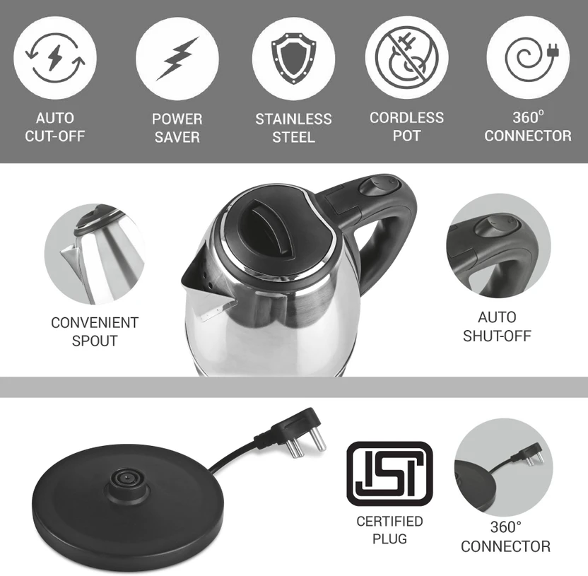 MILTON GO ELE KETTLE 1500+SUPER 750 Bottle Beverage Maker (1.5 L,...more