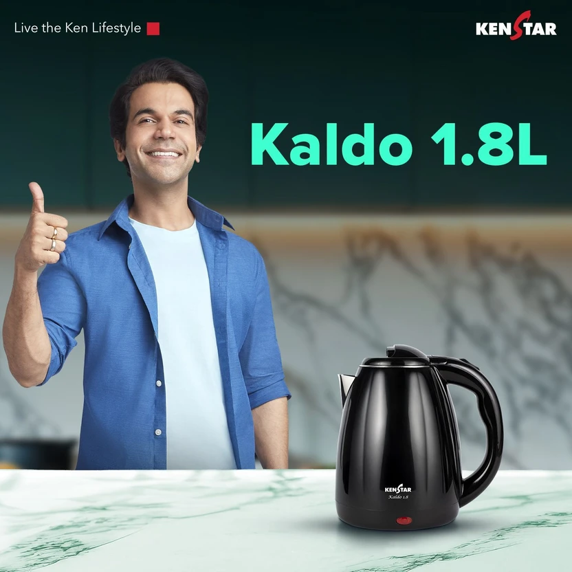 Kenstar Kaldo 1.8 L Cool Touch Electric Kettle (1.8 L, Black)