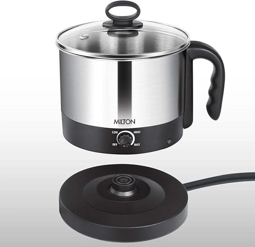MILTON CELGELK076STPC0001 Multi Cooker Electric Kettle (1.2 L, Si...more