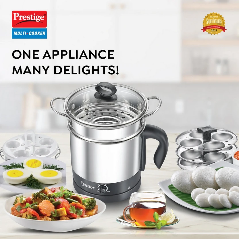 Prestige PMC 3.0+ Accessories(Idli Stand 3 plates, Egg Boiling Ra...more