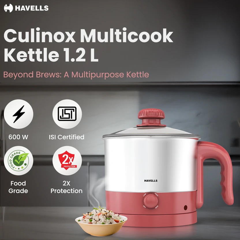 HAVELLS Culinox Multicook Kettle Multi Cooker Electric Kettle (1....more