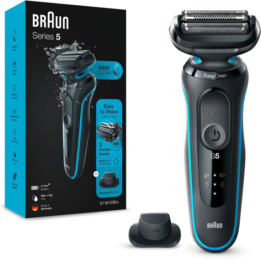 Electric Shavers Braun Electric Shaver for men, Series 5 51-M1200s with Precision ...more