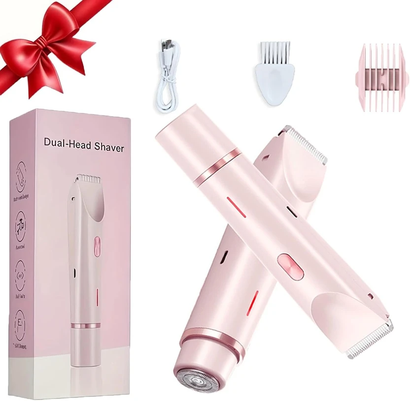 WrapWall 2-in-1 Electric Razor  Shaver For Women (Pink)