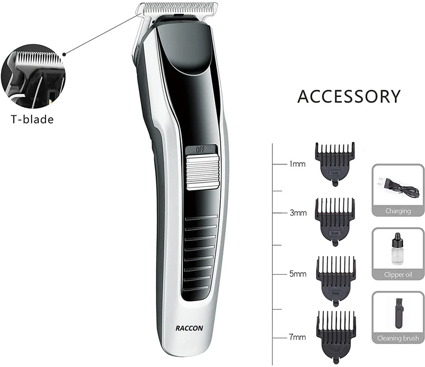 RACCOON Electric Hair trimmer for men Clipper Shaver Rechargeable...more