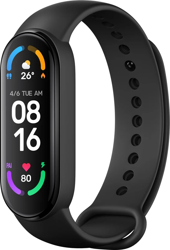 Fitness Bands Mi Smart Band 6 - India's No.1 Fitness Band (Dark Black Strap, Si...more