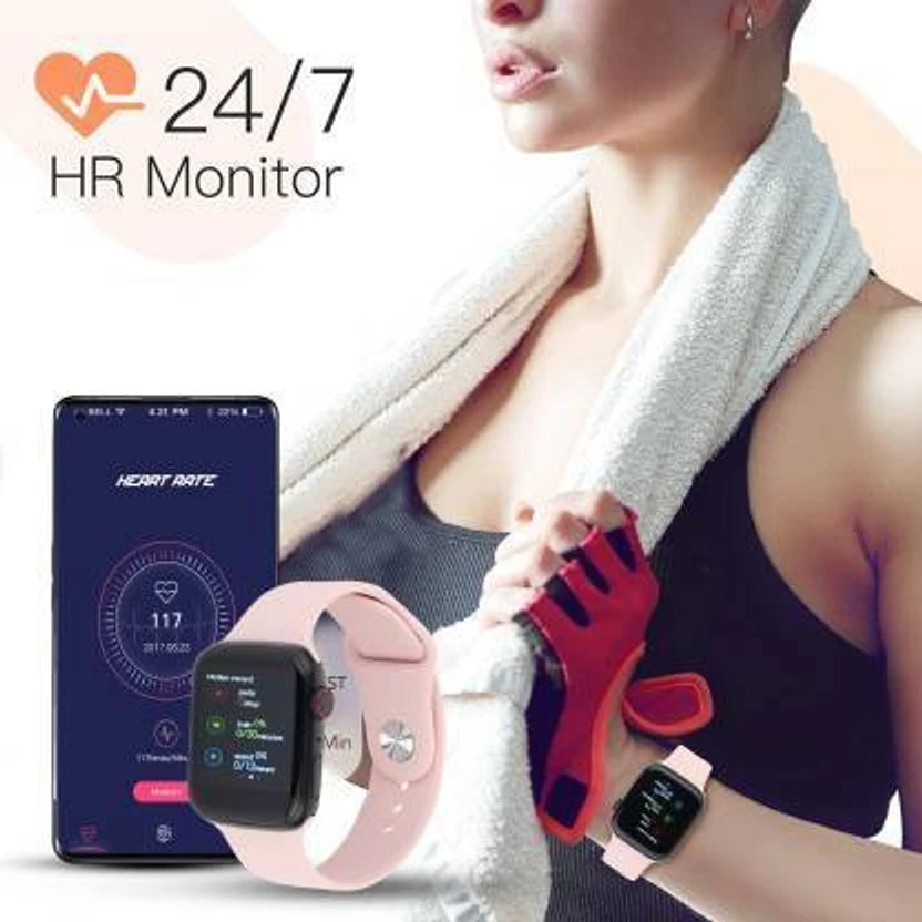 NKL Smartwatch 094 Watch Series 7 Bluetooth (Pink Strap, Size : F...more
