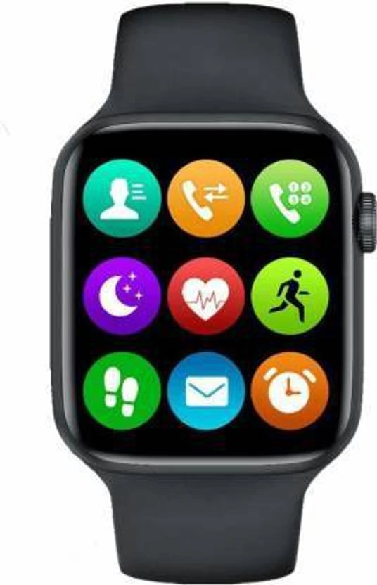 NKL Water Resistance Smart Watch (Black Strap, Size : FREE)
