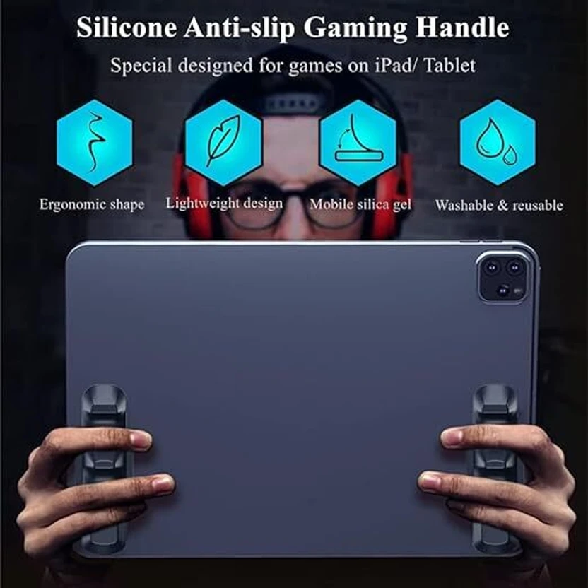 Cubonic PB01 Gaming Handle for Pad, Multi-Finger Operation Silico...more