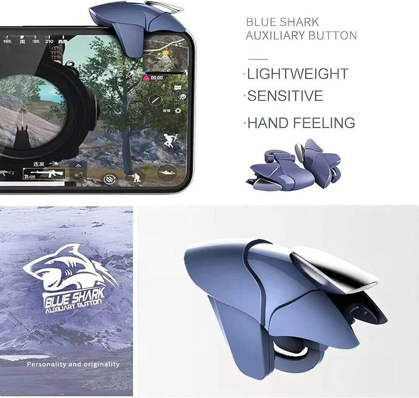 Orvik Blue Shark Mobile Gaming Trigger Controller Gamepad for Sho...more