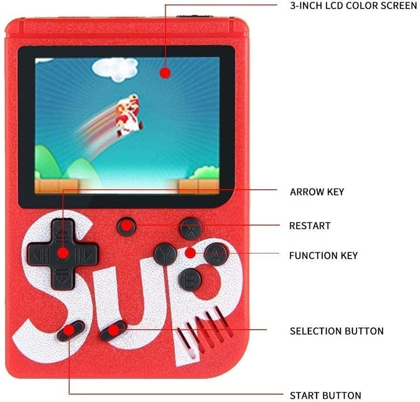 4uonly SUP GAME SMALL 400 in 1 Retro Remote Control , Only for 1 ...more