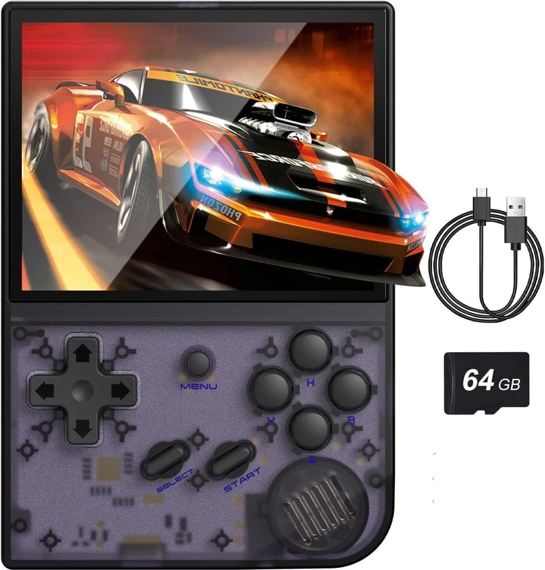 Playtastic RG35XX Retro Handheld Game Console 64 GB with Linux Sy...more