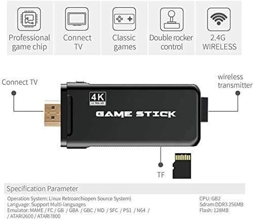 SSR Wireless video games for tv gaming Retro gaming console 64 GB...more