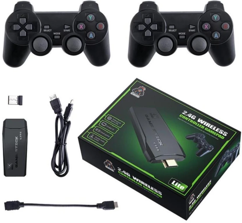 Gaming Consoles GARNER Wireless Controller M8 4K Stick 20000+64 GB with HDMI Outp...more