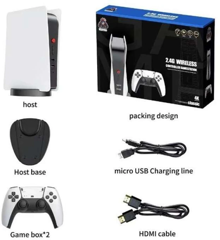 Playtastic M5 Video Game Console 4k Retro Game tv Box 64 GB with ...more