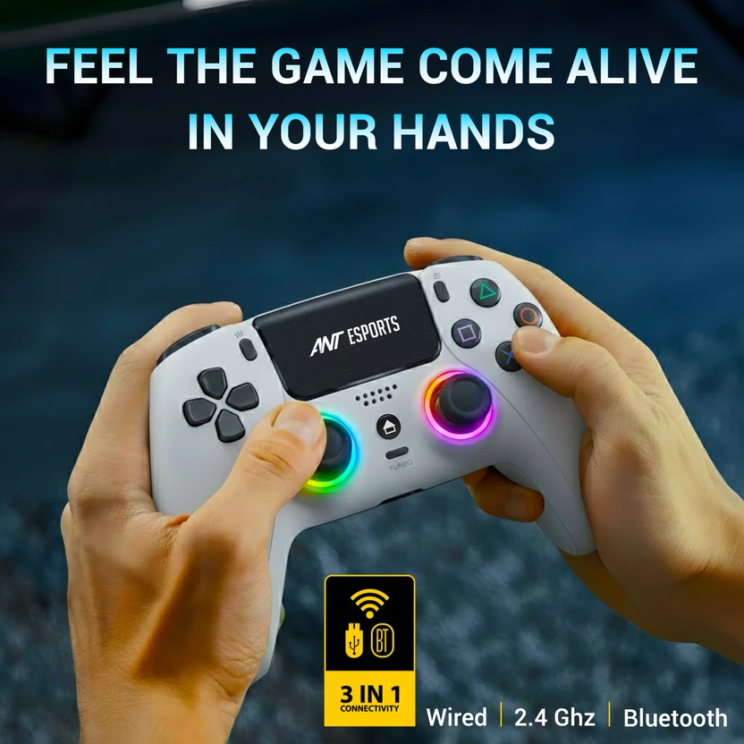 Ant Esports SUPERNOVA wireless White USB  Gamepad (White, For PS4...more