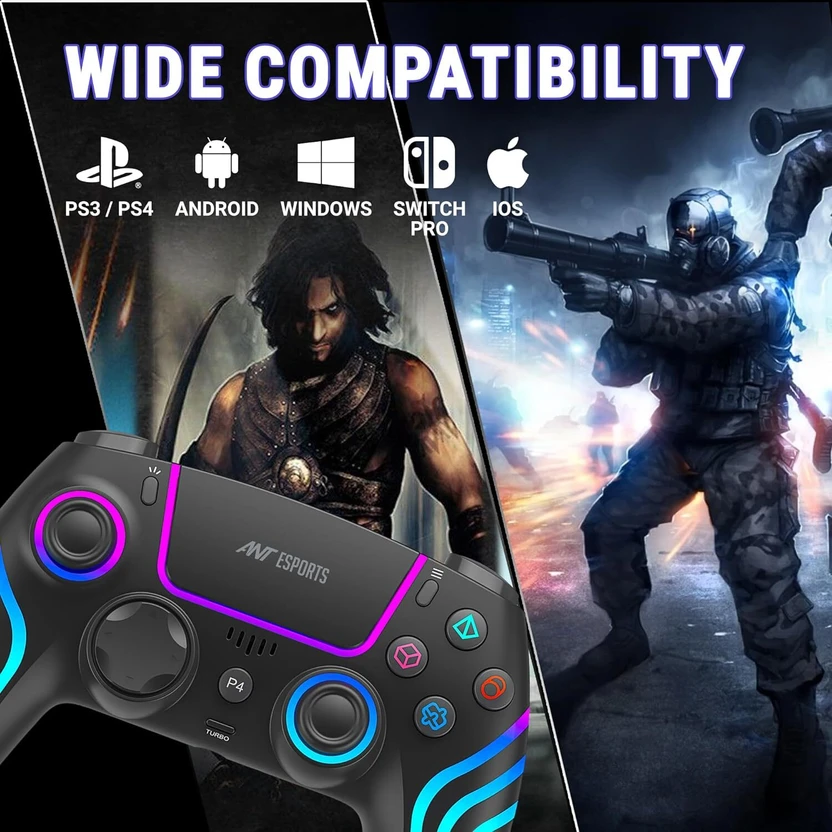 Ant Esports GP400  Gamepad (Black, For Android, PC, PS4)