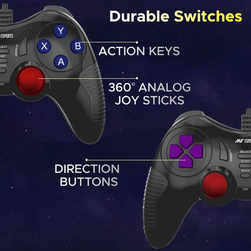 Ant Esports GP130 Wired Plug & Play, Ergonomic Design  Gamepad (B...more