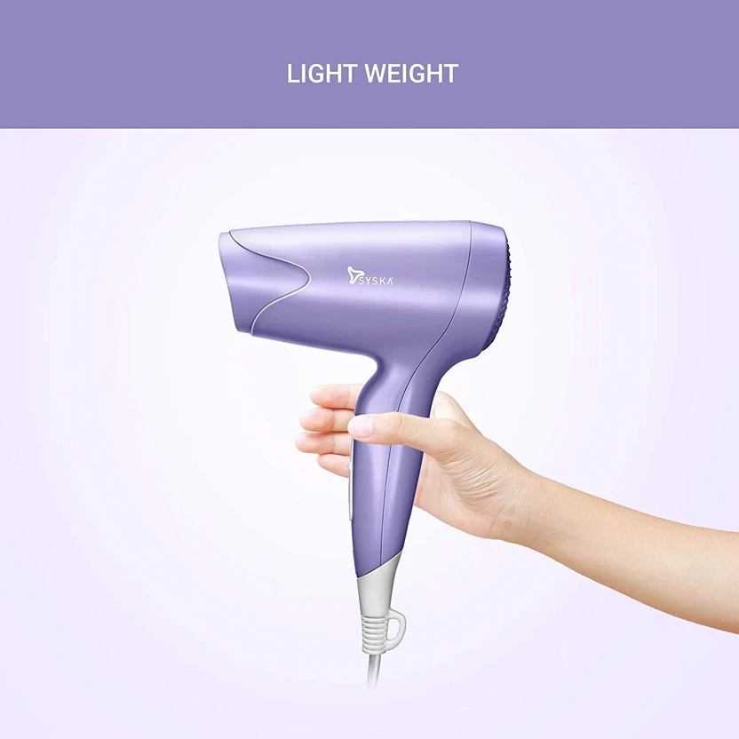 Syska HD1600 Hair Dryer (1000 W, HD1600 Purple)