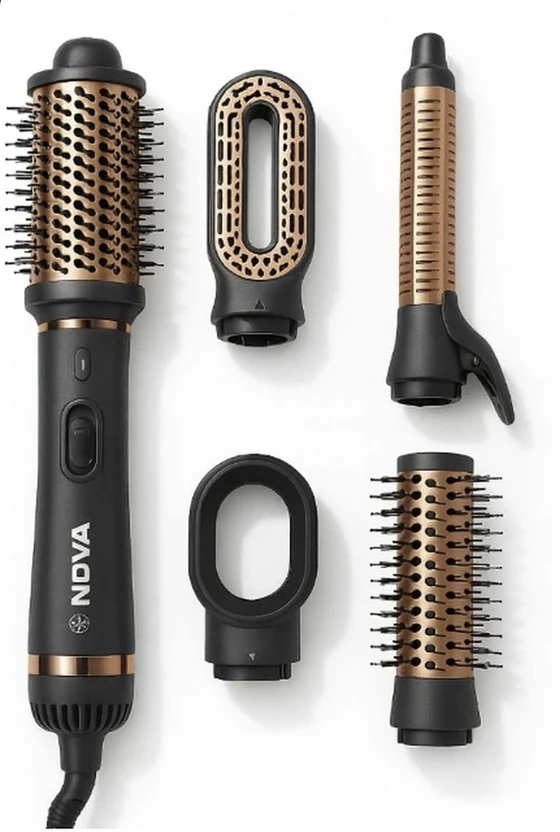 NOVA 6 in 1 Hot Air Brush for Women | One Step Dryer, Volumizer a...more