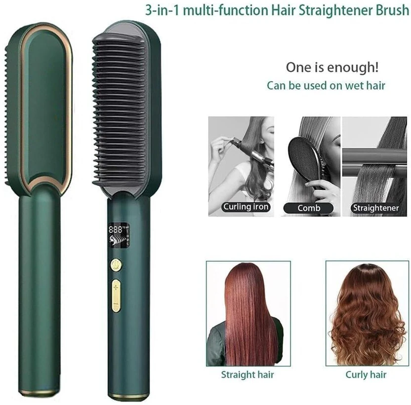 ADIT Hair Straightening Comb HSC01 Professional Hair Straightener...more