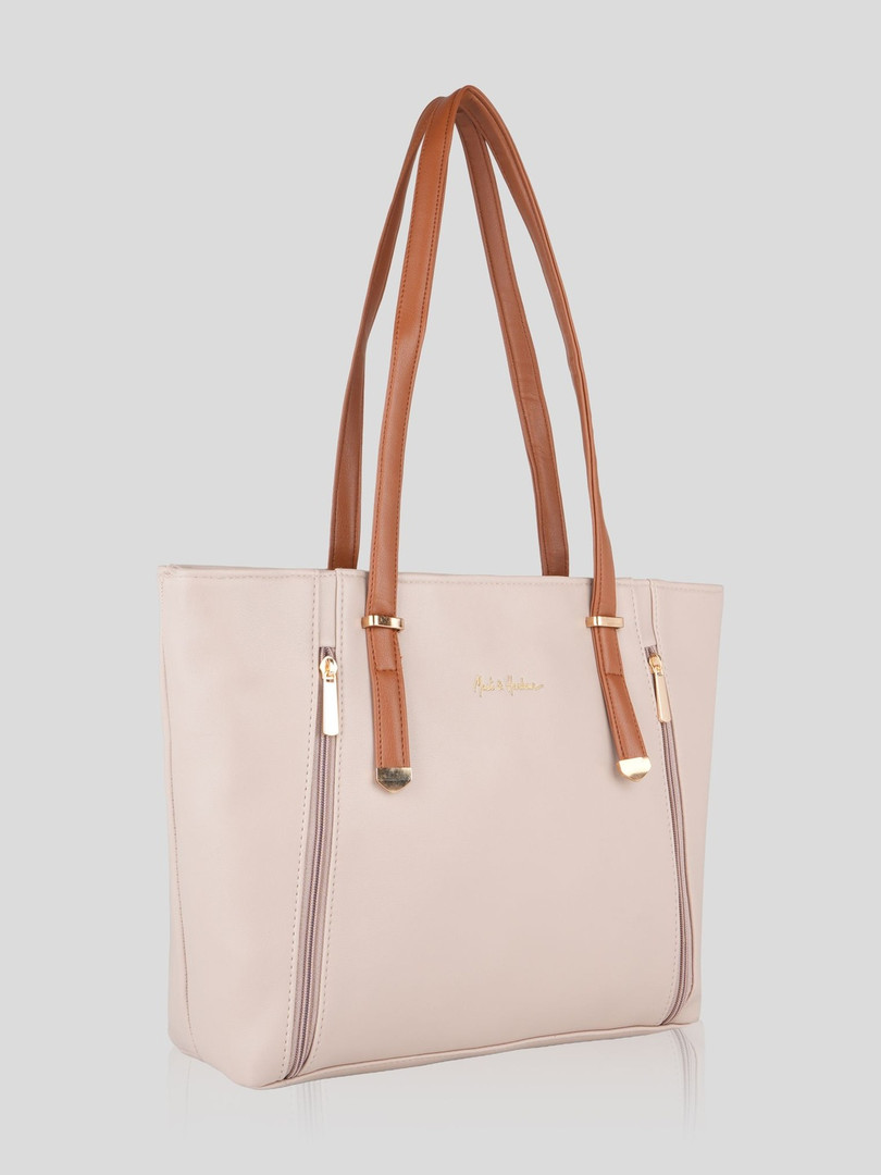 Mast & Harbour PU Structured Tote Bag
