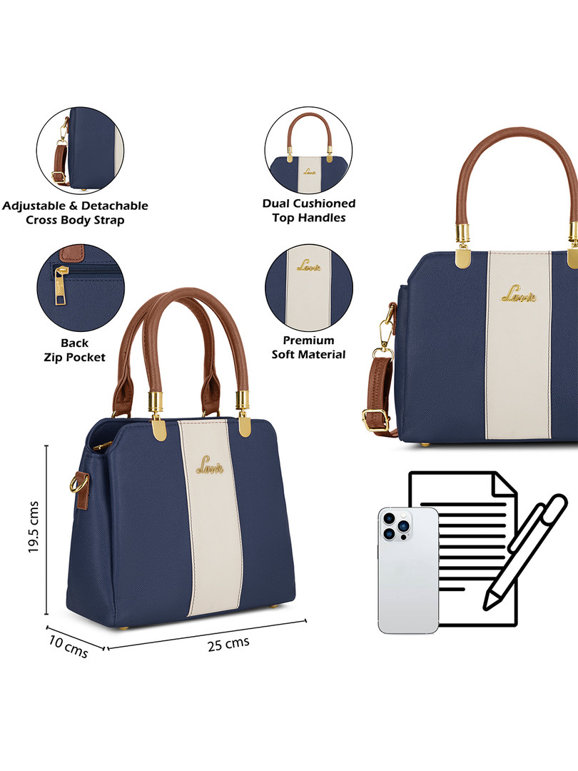 Lavie Women Colourblocked Structured Satchel