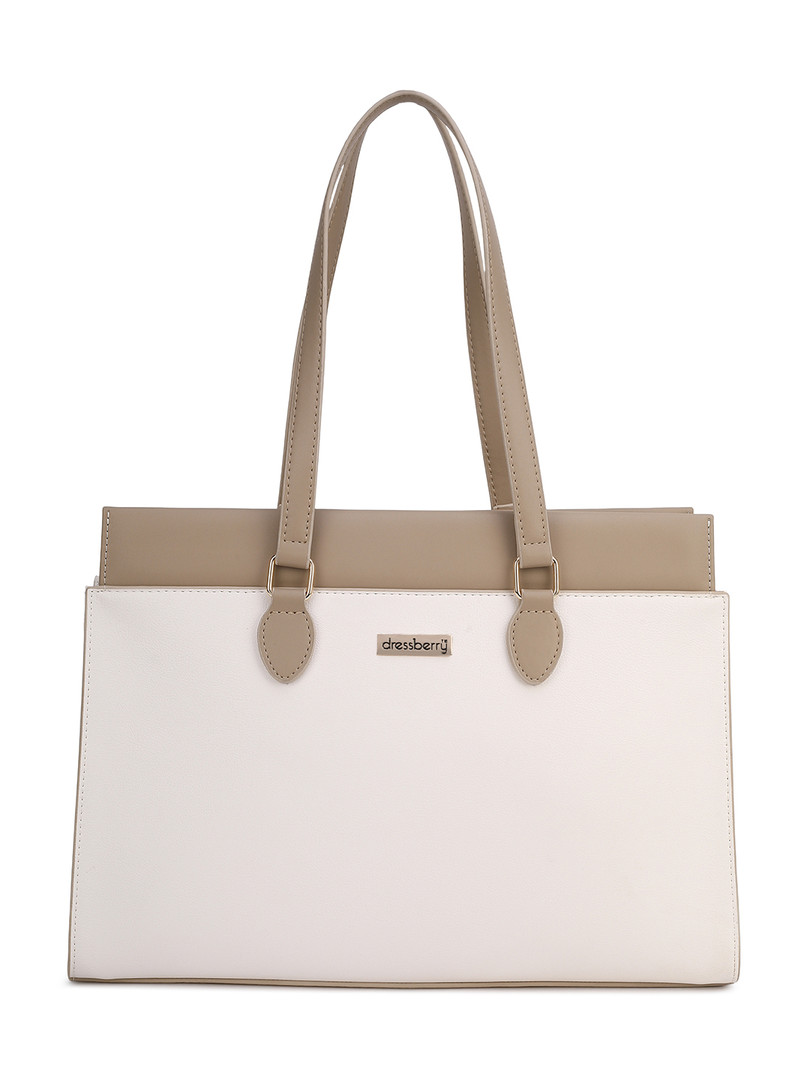 DressBerry Textured Shopper Shoulder Bag