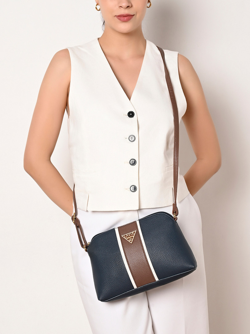 Navy Blue / Brown