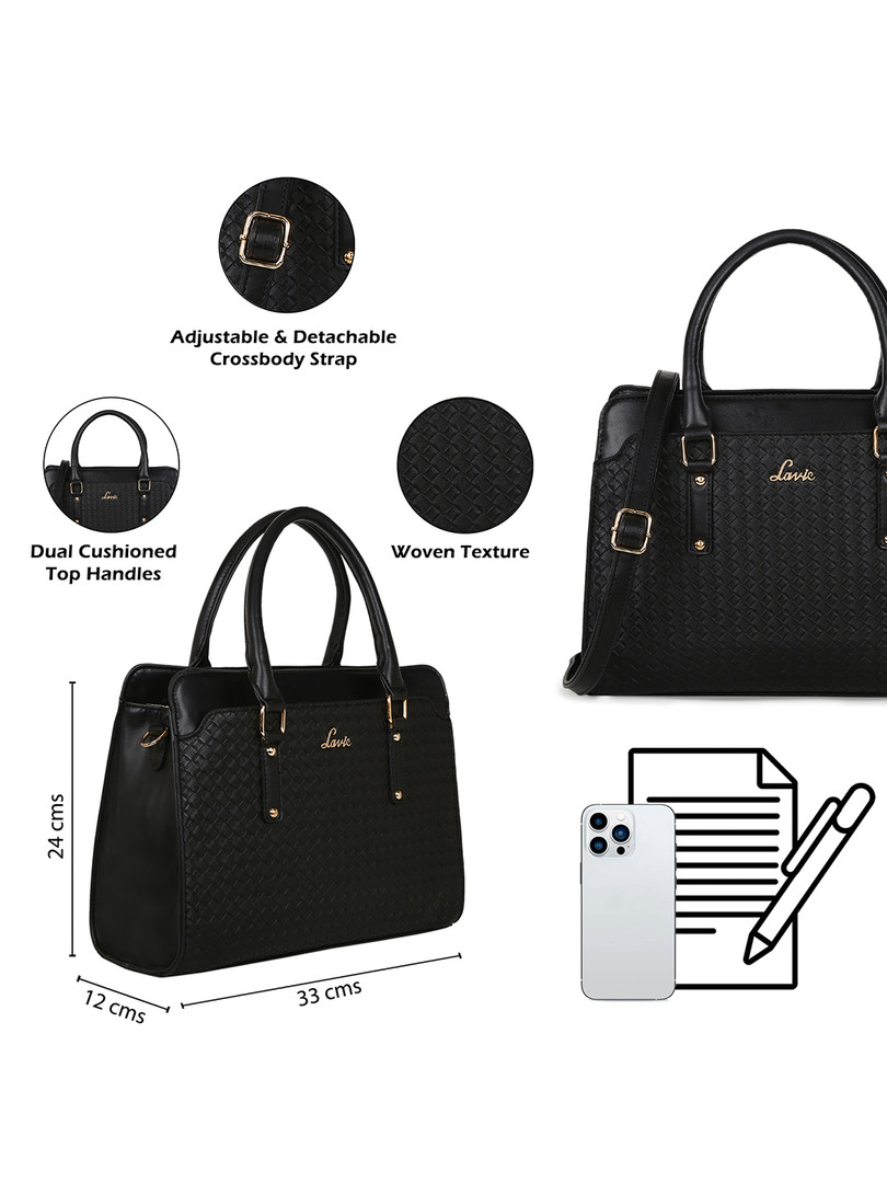 Lavie Women's 3 Compartment Large Satchel Handbag