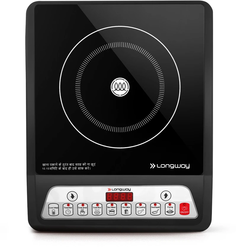 Longway 2000 W Induction Cooktop Push Button (Black, Quick Commer...more