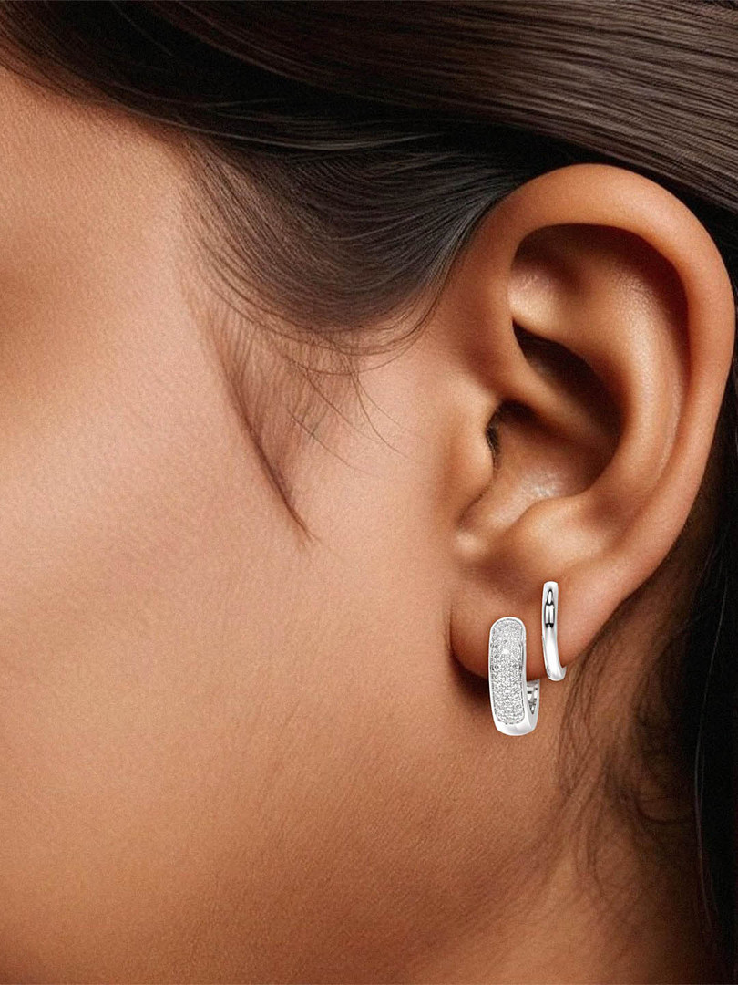 Silver / White
