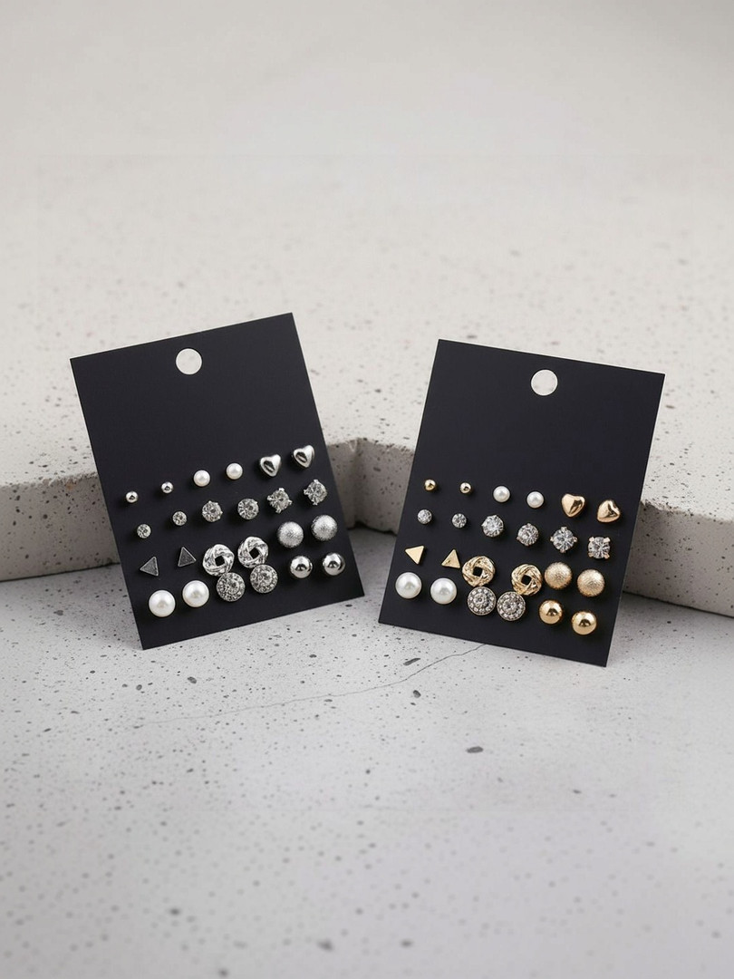 Vembley Geometric Studs Earrings