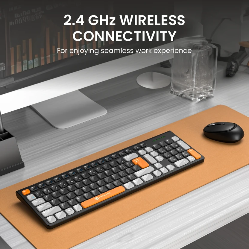 Portronics Key7 Combo Keyboard Mouse Combo Set with 2.4Ghz, 1200 ...more