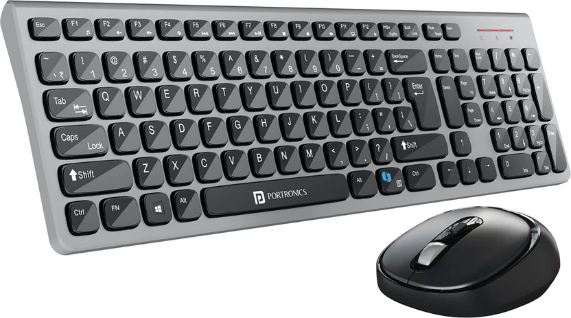 Keyboards Portronics Key7 Combo Keyboard Mouse Combo Set with 2.4Ghz, 1600 ...more