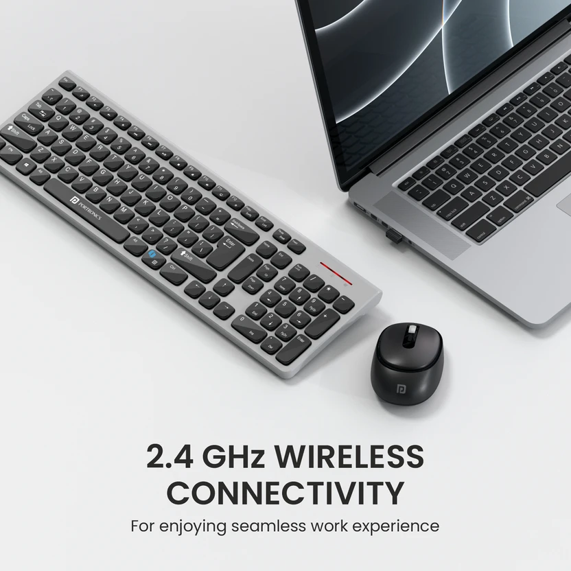 Portronics Key7 Combo Keyboard Mouse Combo Set with 2.4Ghz, 1600 ...more