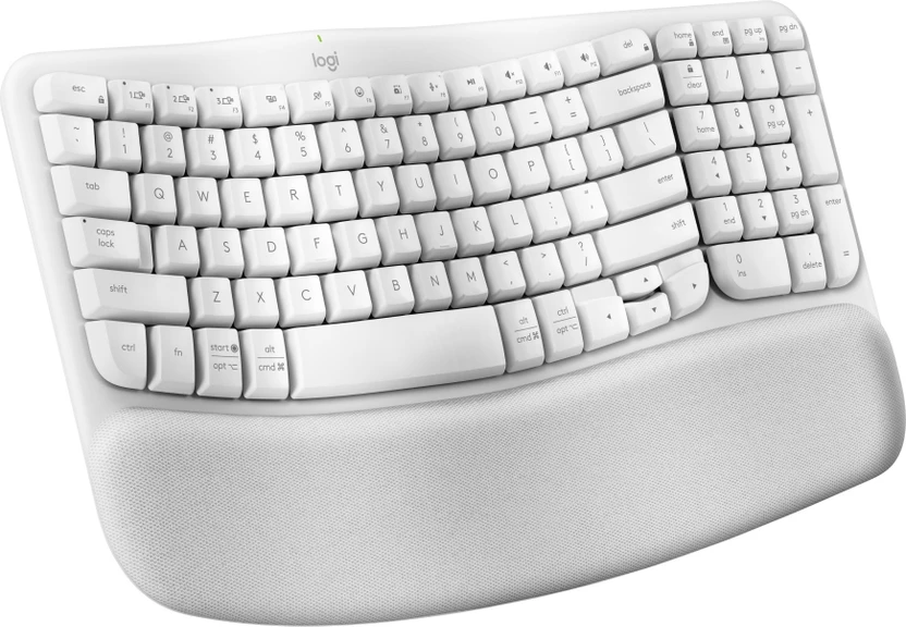 Logitech Wave Keys Bluetooth Standard Multi-device Keyboard Compa...more