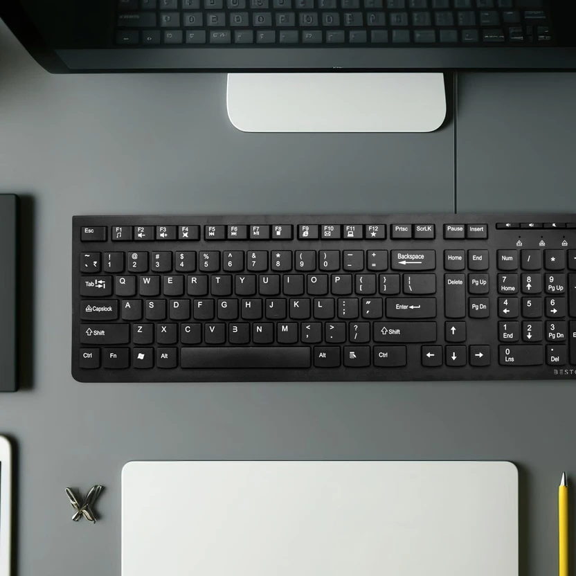 Bestor Set of 5 Combo,USB Wired Keyboard,Wire Mouse,Mouse Pad,typ...more
