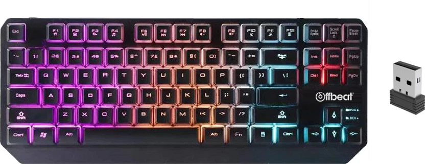 Offbeat DEXTER PRO Wireless Laptop-size Gaming Keyboard Compatibl...more