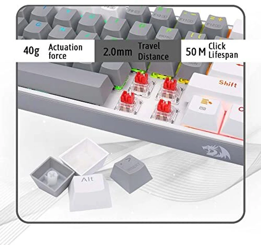 Redragon K616 Wired USB Standard Gaming Keyboard Compatible with ...more