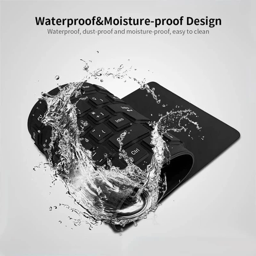 BLAPOXE Foldable Silicone Wired Silent Keyboard, 85-Key Portable ...more